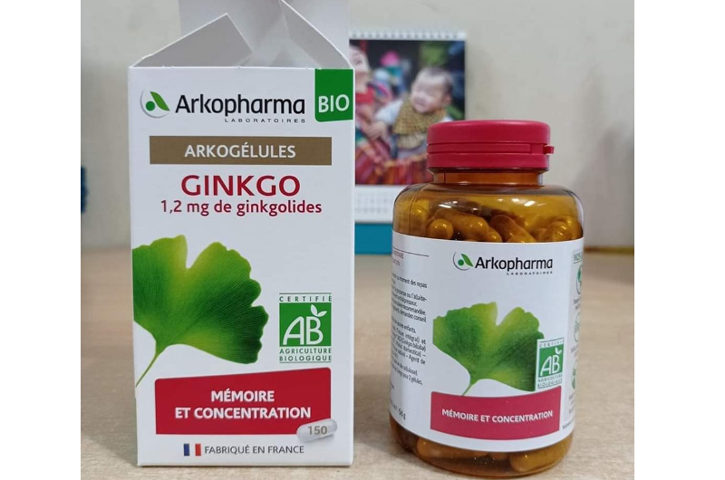 Thuốc bổ não, tăng cường trí nhớ Ginkgo Arkopharma - Pháp