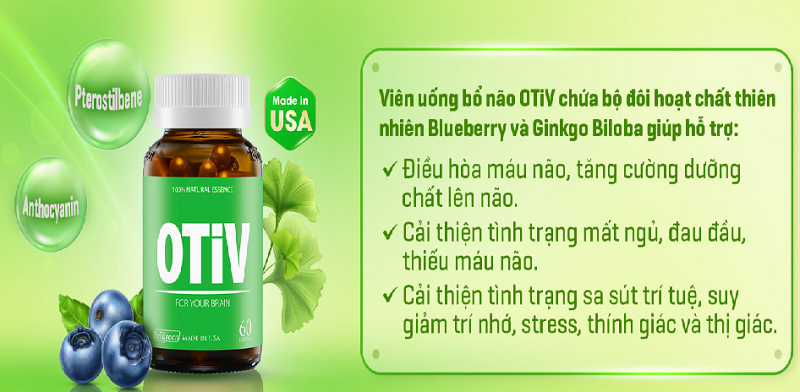 Viên uống bổ não OTiV - Mỹ