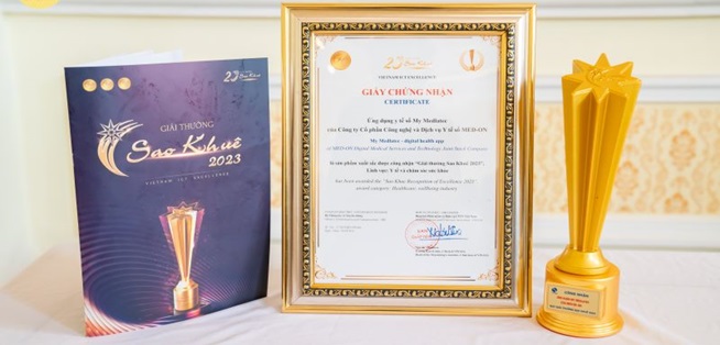 Medlatec nhận giải thưởng sao khuê 2023