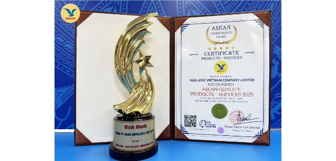 Medlatec nhận giải thưởng Asean 2023 cho dịch vụ lấy mẫu tại nhà